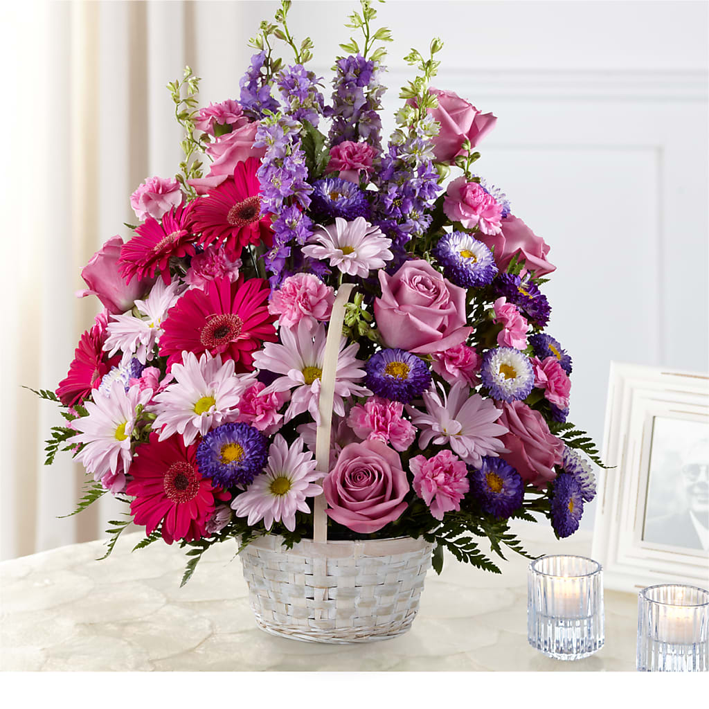 Pastel Peace Basket – A & A FLORIST, Chester SC