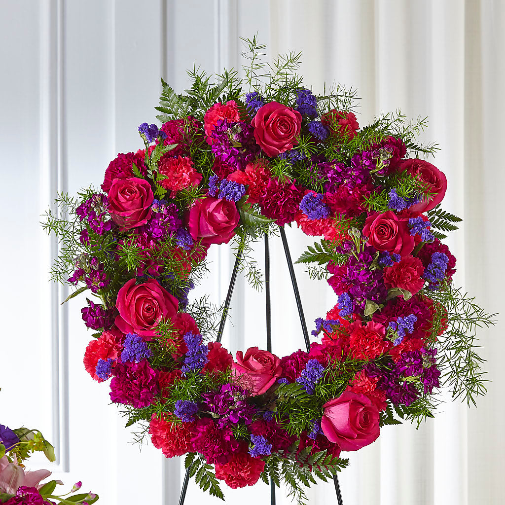 Calming Colors Wreath – A & A FLORIST, Chester SC