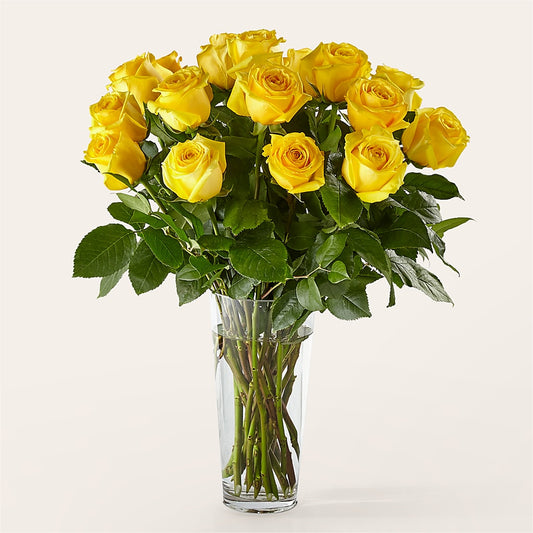 Long Stem Yellow Rose Bouquet – A & A FLORIST, Chester SC
