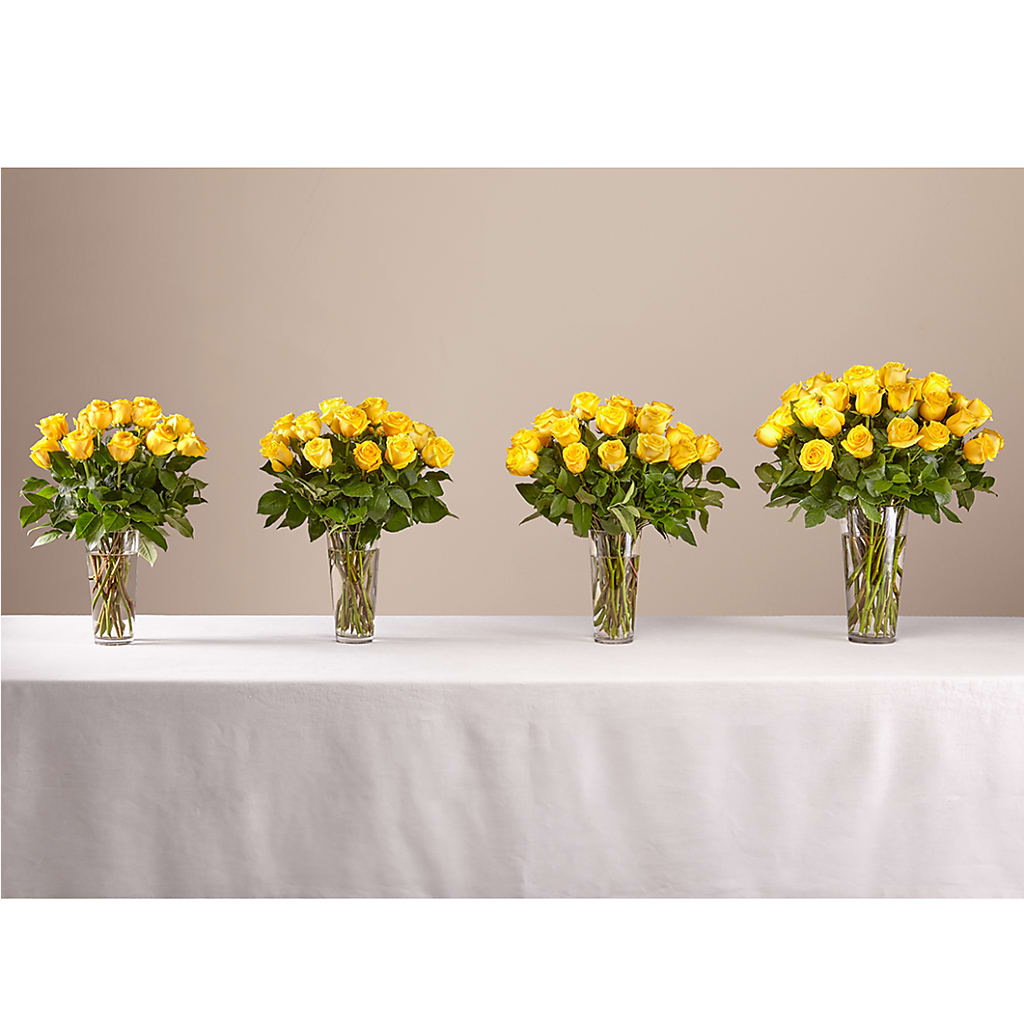 Long Stem Yellow Rose Bouquet – A & A FLORIST, Chester SC