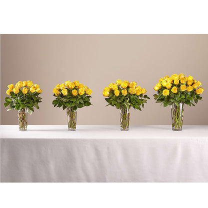 Long Stem Yellow Rose Bouquet – A & A FLORIST, Chester SC