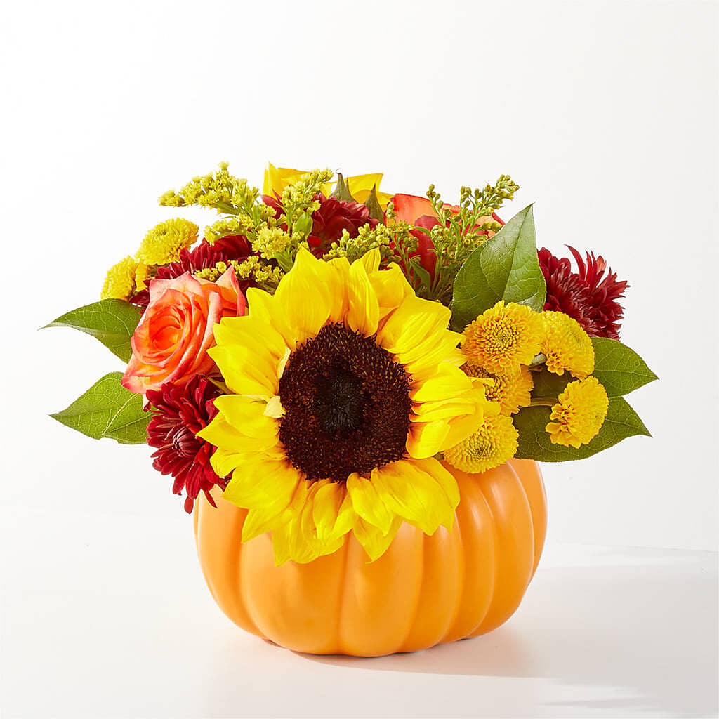 Golden Gourd Pumpkin Bouquet – A & A FLORIST, Chester SC