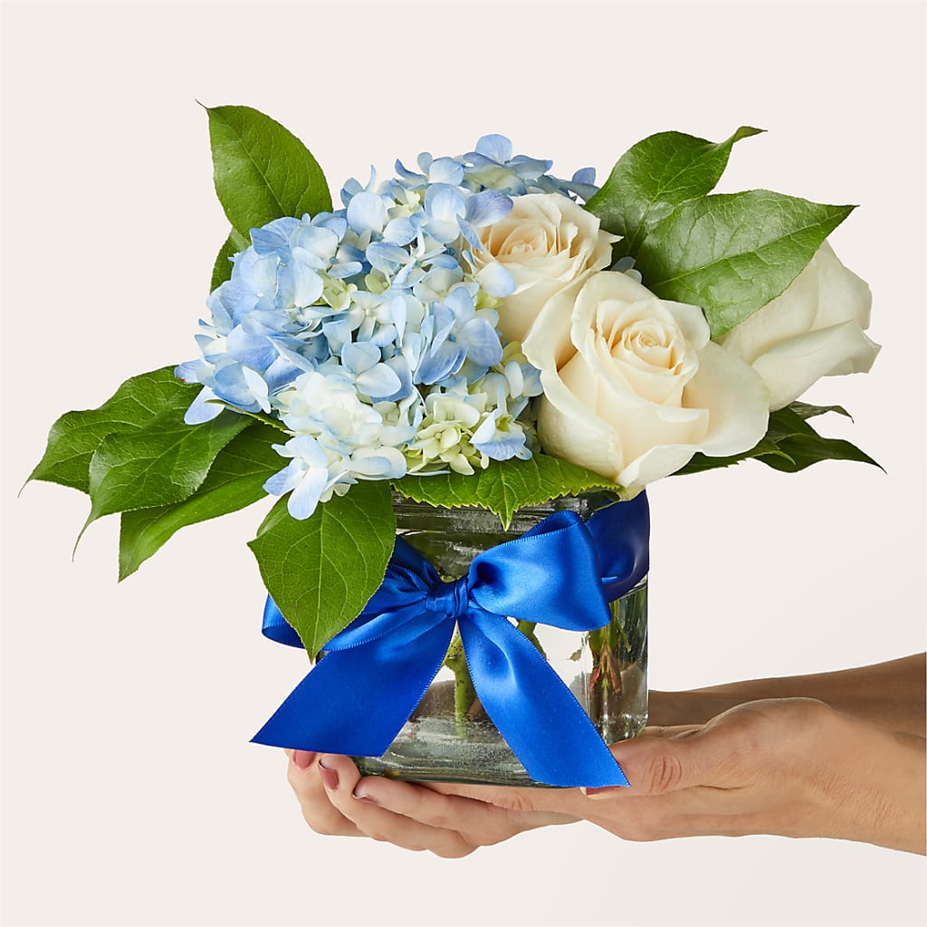 Sky Blue Delight Bouquet – A & A FLORIST, Chester SC