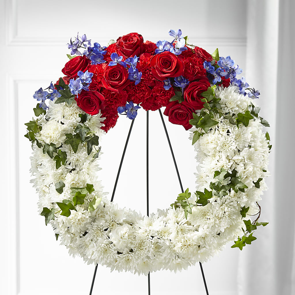 Patriotic Passion Wreath – A & A FLORIST, Chester SC