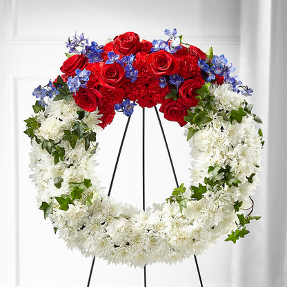 Patriotic Passion Wreath – A & A FLORIST, Chester SC
