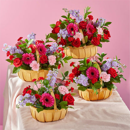 Pink Picnic Basket – A & A FLORIST, Chester SC