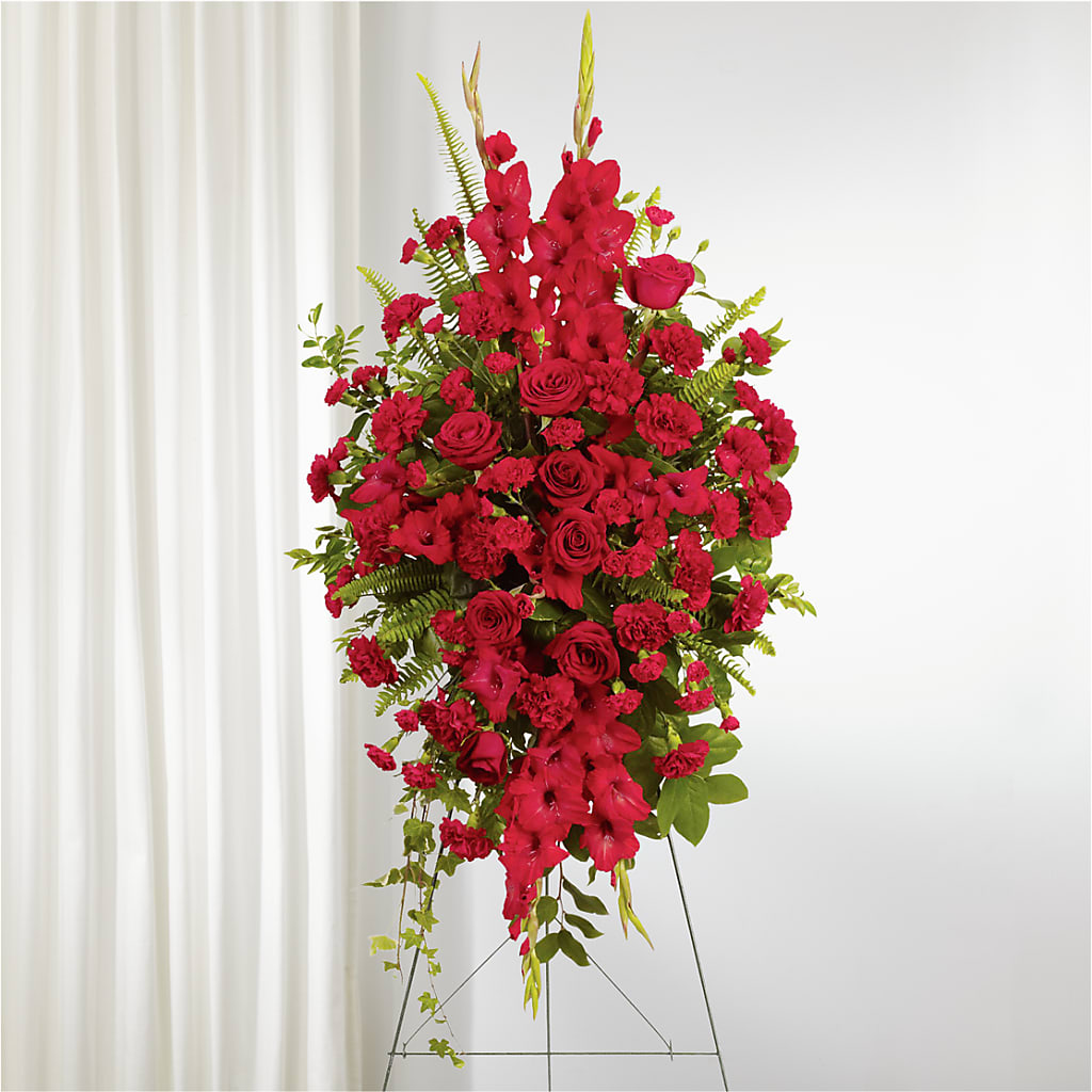 From the Heart Standing Spray – A & A FLORIST, Chester SC
