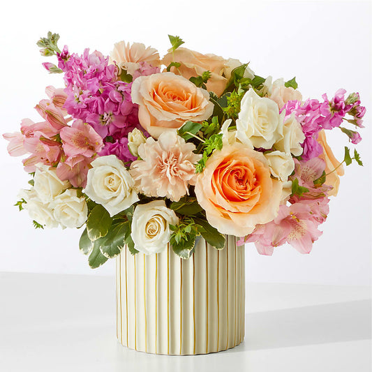 Paradise Bouquet with Ivory Vase – A & A FLORIST, Chester SC