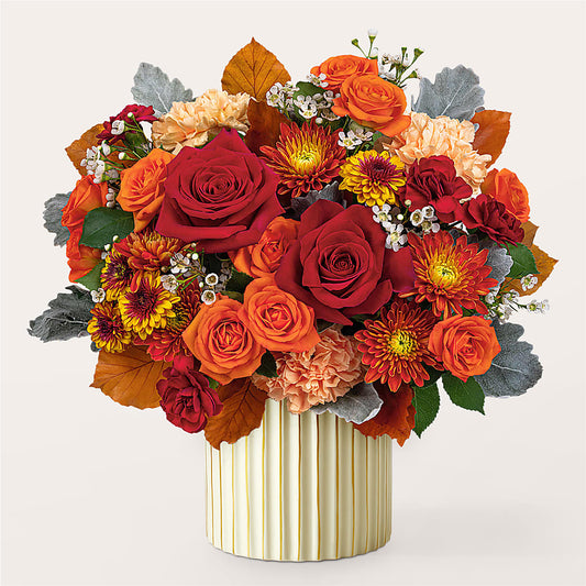 Merlot Bouquet with Ivory Vase – A & A FLORIST, Chester SC